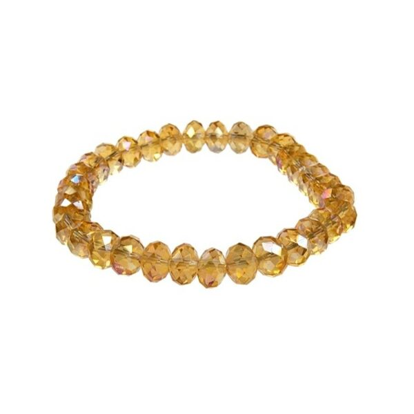 CRISTAL BRACELET - BONHEUR - AMBRE