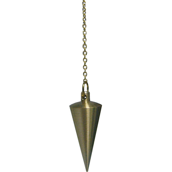 12385-Pendule-Cone-Laiton-Poli