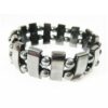 BRACELET MAGNETIQUE HEMATITE - 30 PERLES DE 6 MM + 15 MAILLONS DE 7x18 MM