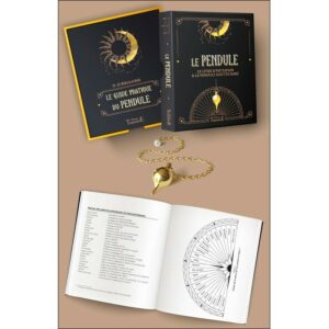 Le Pendule - Coffret - Le livre d'initiation & le pendule goutte doré